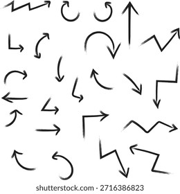 Hand Drawn Arrow Icons Set for Design and Direction