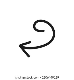 Hand drawn arrow illustration vector