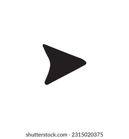 hand drawn arrow isolated on a white background. arrow icon