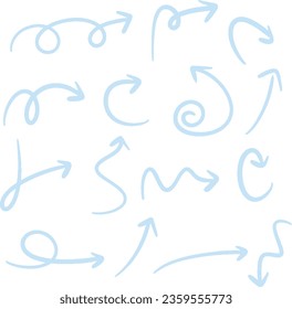 hand drawn arrow line design