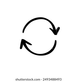 Diseño de Vector plano con logotipo de flecha dibujado a mano