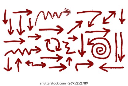 Hand drawn arrow made for any design