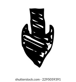 hand drawn arrow mark icons element
