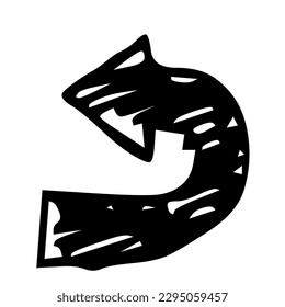 hand drawn arrow mark icons element