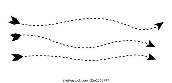 Hand drawn arrow mark icons vector