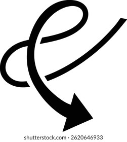 Hand Drawn Arrow Mark Icons Sketch Style