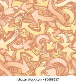 Hand drawn arrow pattern