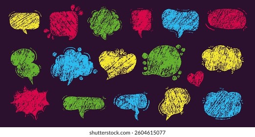 Hand drawn arrow scribble crayon set. Squiggle, scratch doodle kid arrow star set. Crayon scratch texture shape children kid naive. Vector illustration