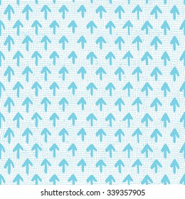 Hand drawn arrow seamless background. Surface decoration.Vector illustration. Cloth design, wallpaper, wrapping.