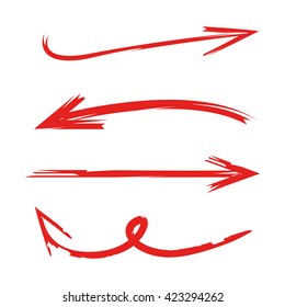 hand drawn arrow set