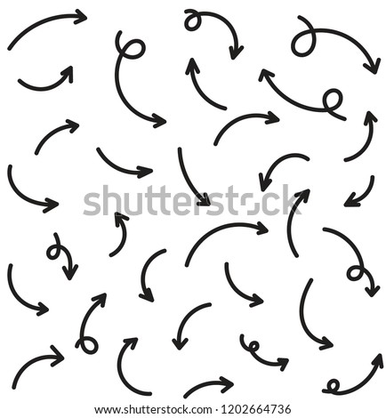hand drawn arrow set