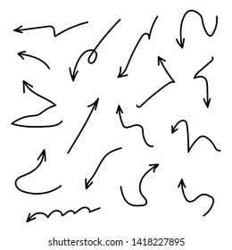 Hand Drawn Arrow Set / Doodle Arrow Collection 