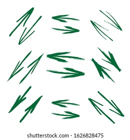 Hand drawn arrow set. Arrow icon.  Arrow vector collection.  Arrow. Cursor. 