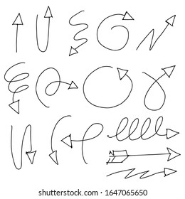 hand drawn of arrow sign
