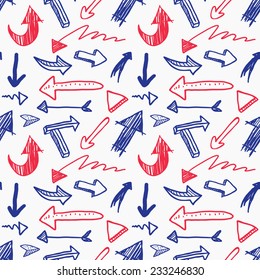 hand drawn arrow sign background