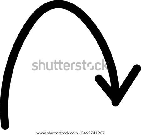 Hand drawn arrow - stock vector