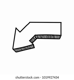 Hand drawn arrow vector collection