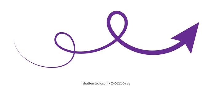 Hand drawn arrow. Vector doodle icon. Vector illustration. PNG.