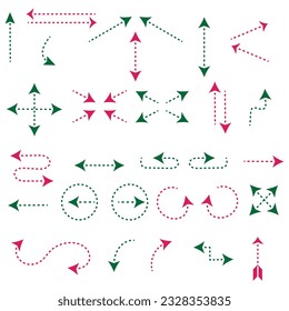 Hand drawn arrow vector icons set. sketch arrow design for business plan and education.