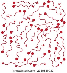 Hand drawn arrow vector icons set. sketch arrow design for business plan and education.