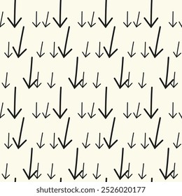 Conjunto de ícones de vetor de seta desenhada à mão. design de seta de esboço para plano de negócios e educação.