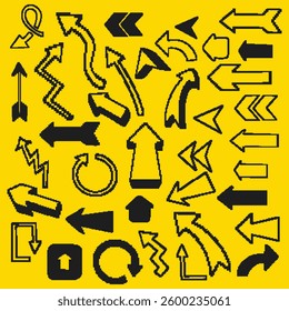 Hand Drawn Arrow. Vector Icons Set. Modern Simple Arrows. Vector Illustration EPS. 