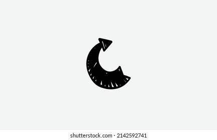 Hand drawn Arrow vector logo design