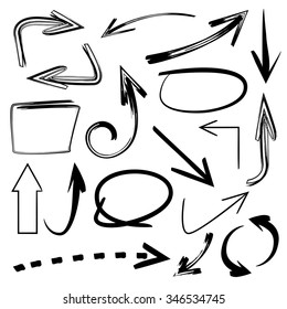 hand drawn arrows