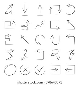hand drawn arrows