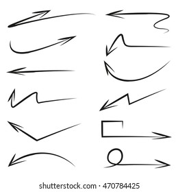 hand drawn arrows