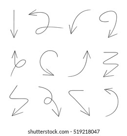 hand drawn arrows