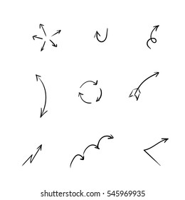 Hand drawn arrows 