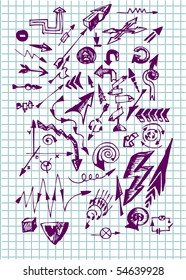 hand drawn arrows
