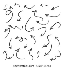 Hand Drawn Arrows for Business Navigation Vector