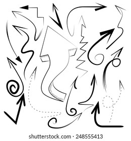 hand drawn arrows collection 
