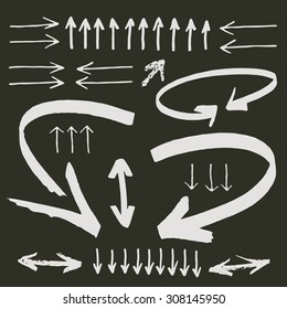 hand drawn arrows collection