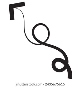 Hand drawn arrows collection Set simple flat arrows isolated on white background. Arrow mark icons and arrow paint. Hand drawn arrow vector.
