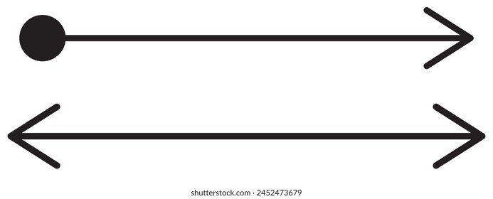 Hand drawn arrows collection Set simple flat arrows isolated on white background. Arrow mark icons and arrow paint. Stock vector. EPS10.