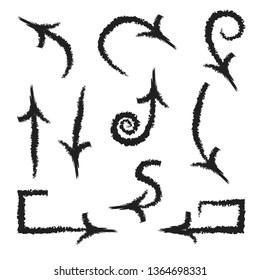 Hand drawn arrows. Doodles design
