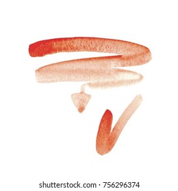 Hand drawn arrows and graphics elements in orange. Stylish elements for design. Vector illustration.