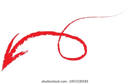 
Flechas dibujadas a mano. Textura grunge. Ilustración vectorial. Imagen con fondo blanco. 