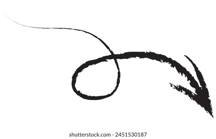 
Hand drawn arrows. Grunge texture. vector illustration.  image with white background. 