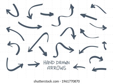Hand Drawn Arrows Illustration Collection Package Set