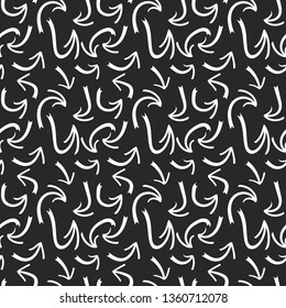 Hand drawn arrows seamless pattern on gray background. Creative abstract background. Vector illustration. eps 10