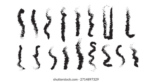 Hand Drawn Arrows Set vector collection, Grunge arrow brush drawn, sketched