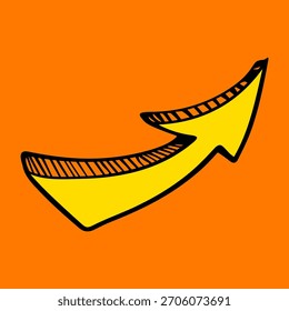 Ilustración vectorial de flechas dibujadas a mano