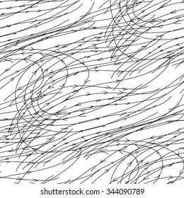 Hand drawn arrows wallpaper seamless pattern.