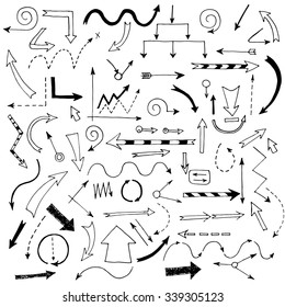 Hand drawn arrows for your design and business presentations.