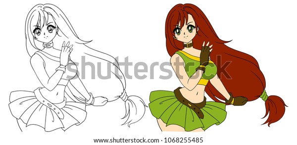 Hand Drawn Art Anime Cartoon Style Stock Image Download Now