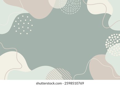 Hand drawn art background design. Template banner and cover.